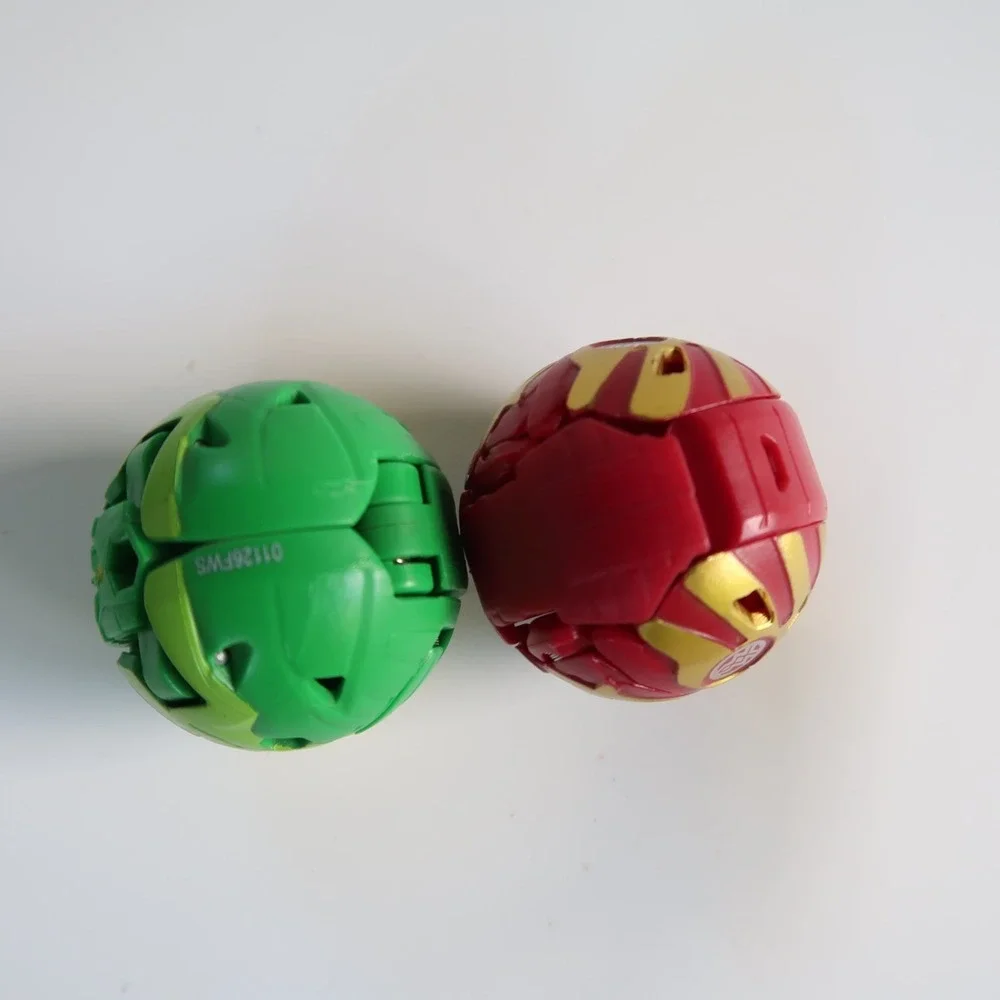 Spin Master Bakugan‎ Geogan Rising Falcron &Armoured Trox Nobilious Lot of 2